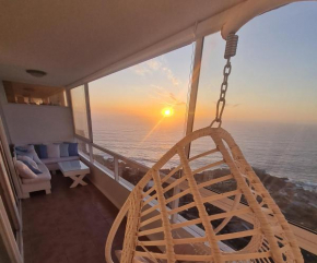 Vista completa al mar en Concón en un depto de 100 mts2